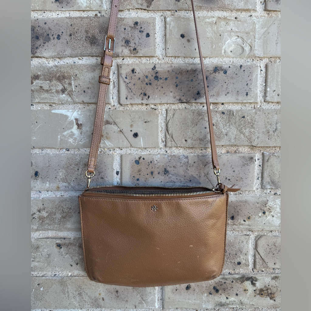 Tory Burch Tan Leather Kira Women’s Crossbody Bag